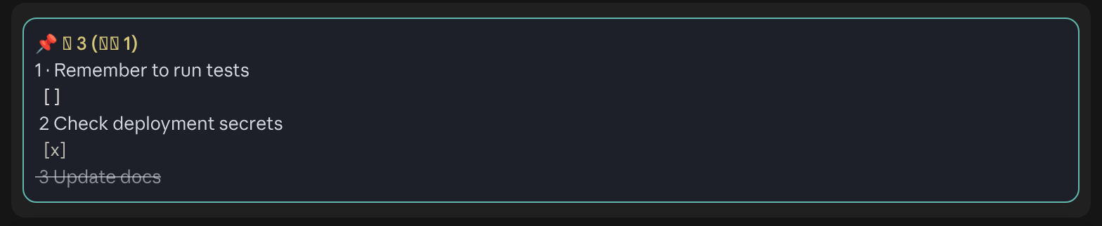 Pin Memo in Claude Desktop