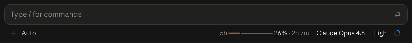 Sub Meter in Claude Desktop