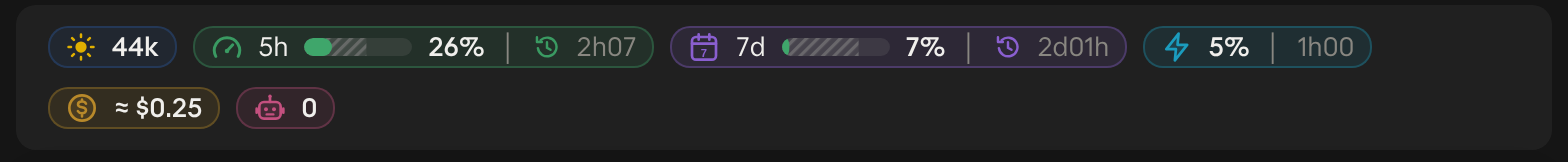 Token Weather Usage in Claude Desktop