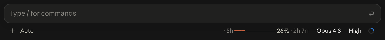 Sub Meter in Claude Desktop
